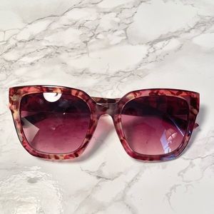 Pink Tortoise Shell Sunglasses